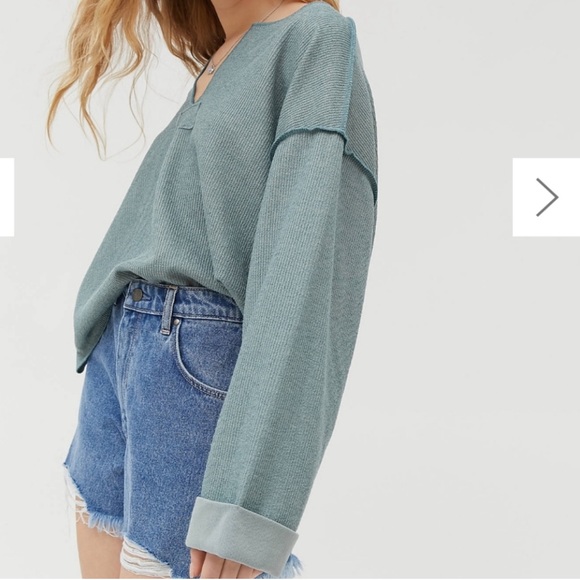 Urban Outfitters Jax Inside Out Notch Neck Sweater Size Small - Picture 6 of 15